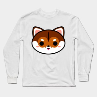 Cute Sesame Shiba Inu Long Sleeve T-Shirt